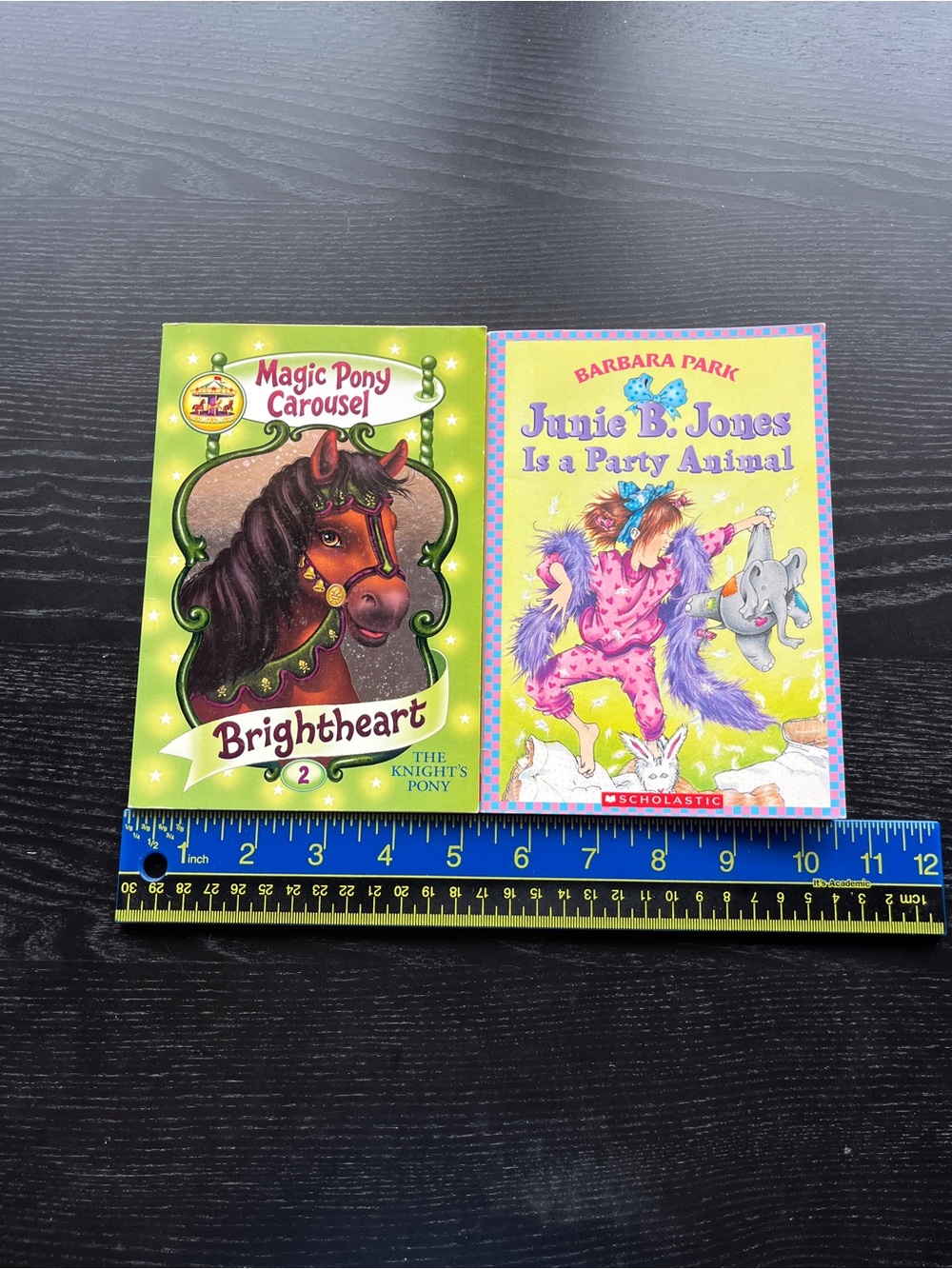 2 Children Books Junie B Jones Party Animal Magic Pony Carousel Brightheart PB - Picture 6 of 16